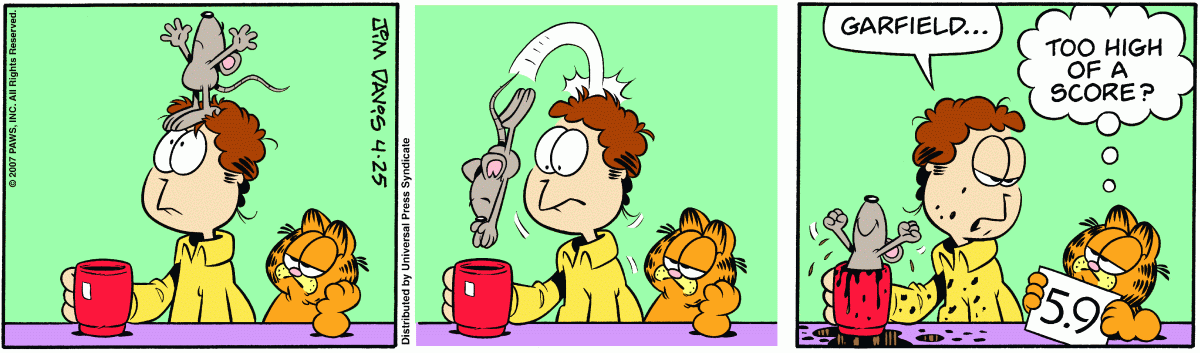 Garfield, April 25, 2007