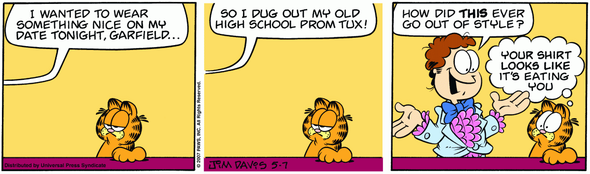 Garfield, May 7, 2007