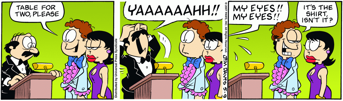 Garfield, May 9, 2007