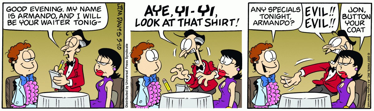 Garfield, May 10, 2007