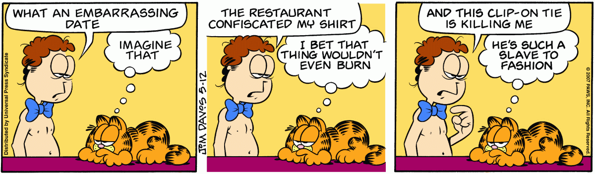 Garfield, May 12, 2007