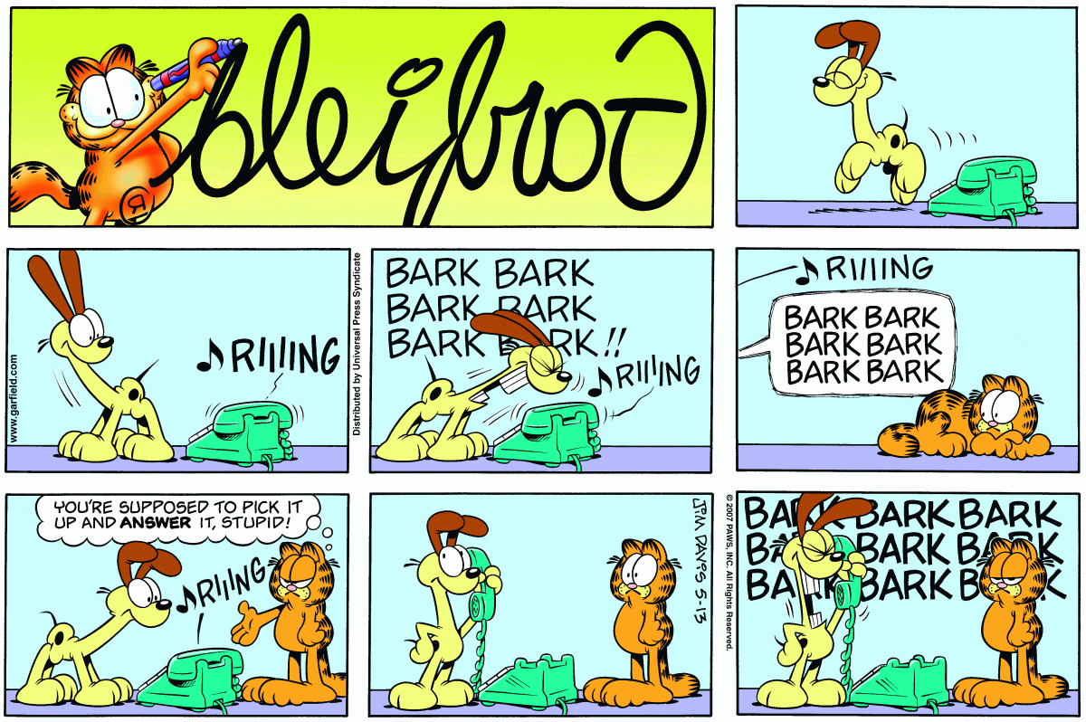 Garfield, May 13, 2007