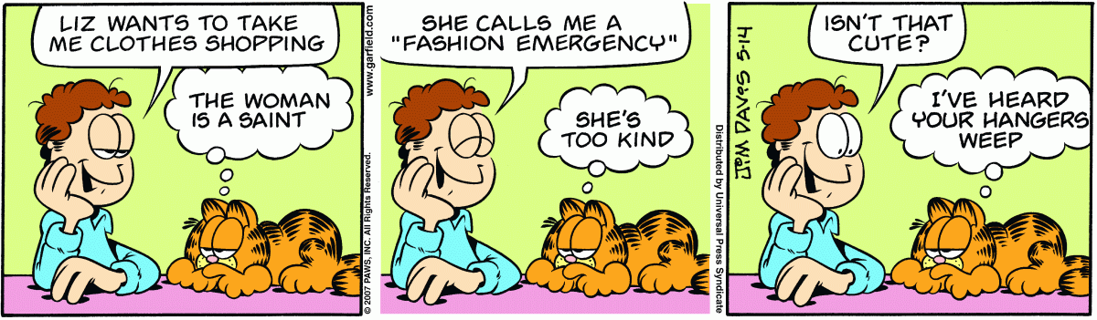 Garfield, May 14, 2007
