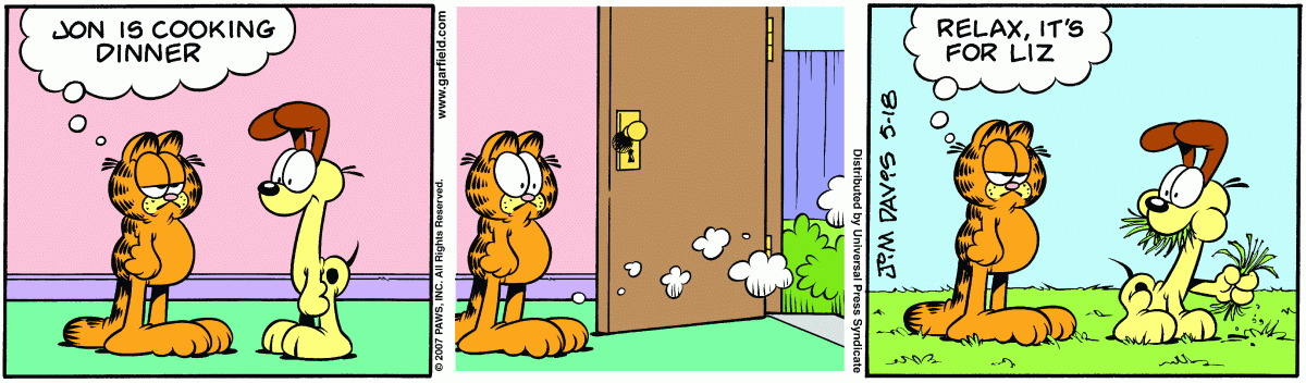 Garfield, May 18, 2007