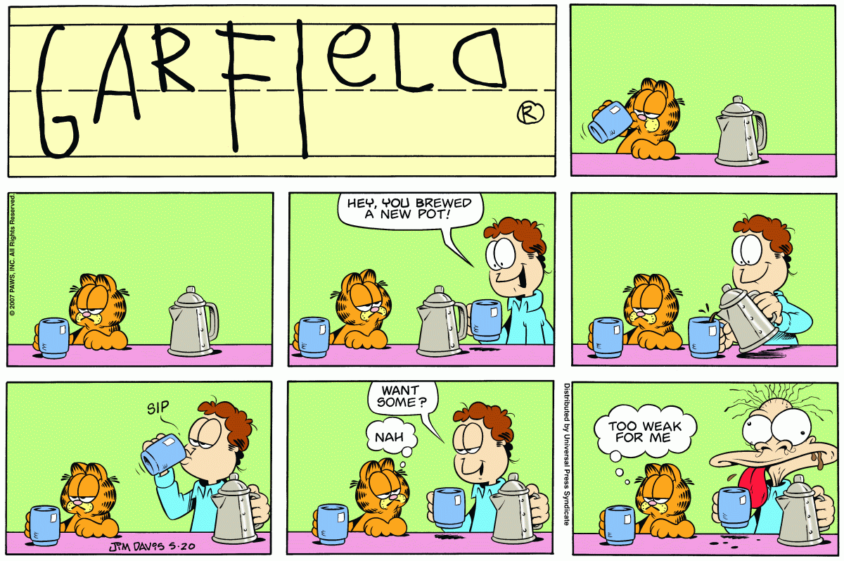 Garfield, May 20, 2007
