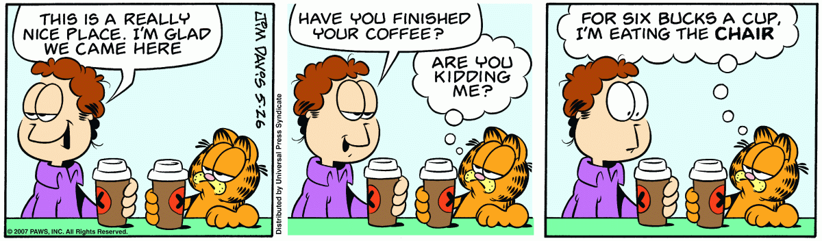 Garfield, May 26, 2007