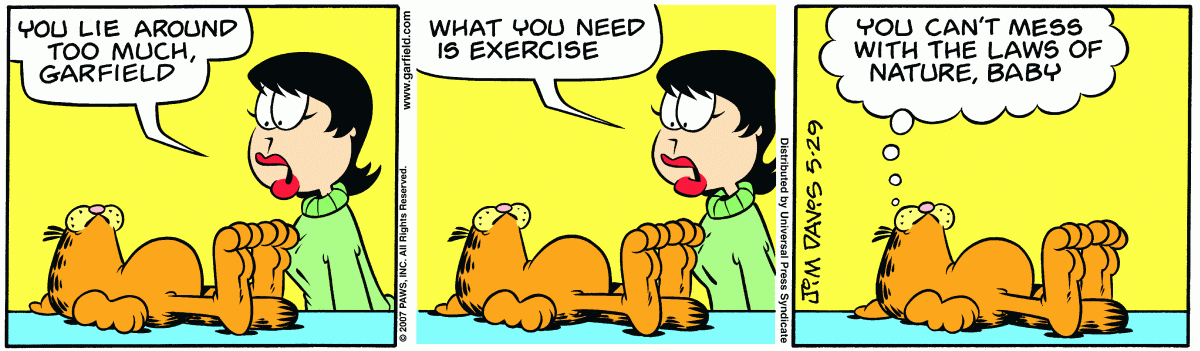 Garfield, May 29, 2007