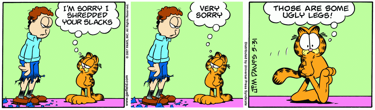 Garfield, May 31, 2007