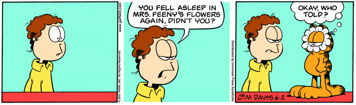 Garfield, June 2, 2007