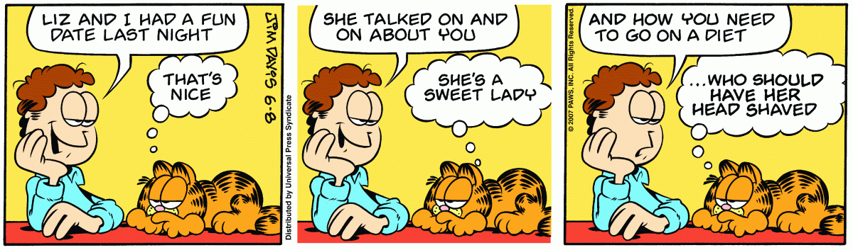 Garfield, June 8, 2007