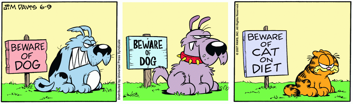 Garfield, June 9, 2007