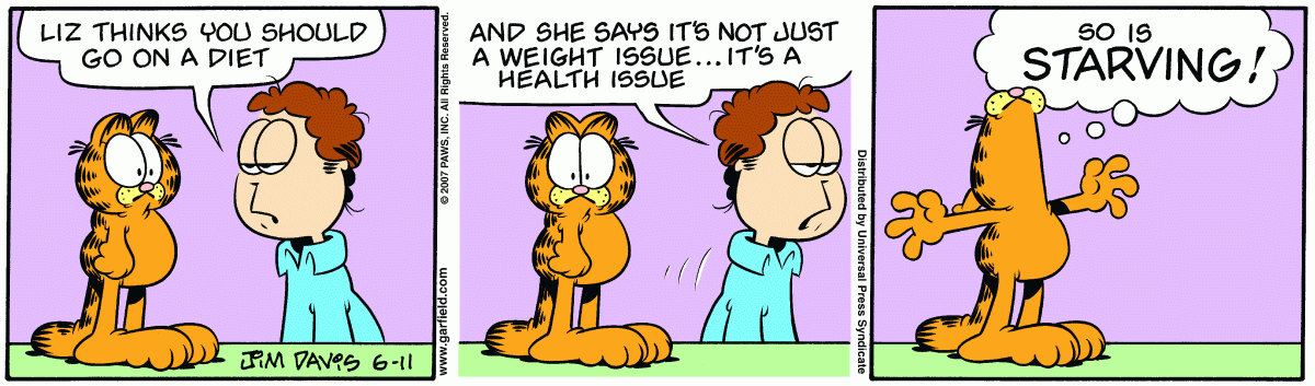 Garfield, June 11, 2007