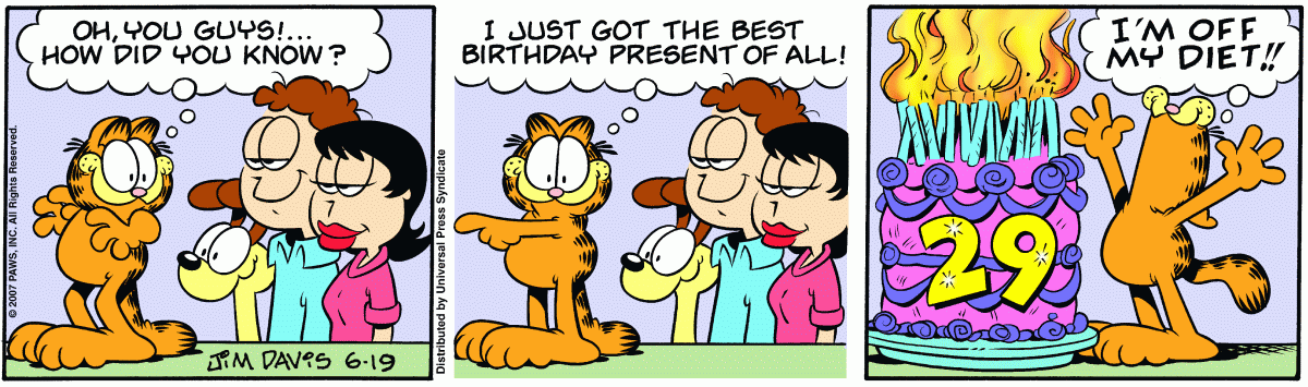 Garfield, June 19, 2007