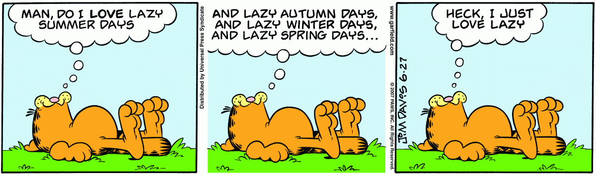 Garfield, June 27, 2007