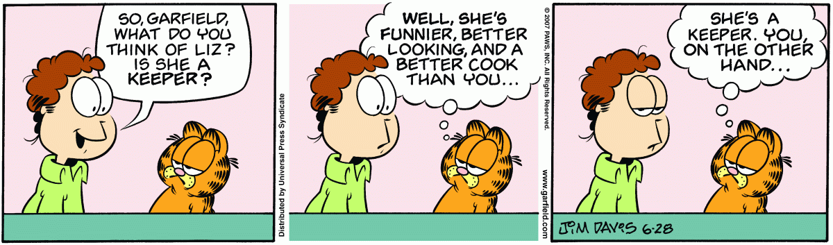 Garfield, June 28, 2007