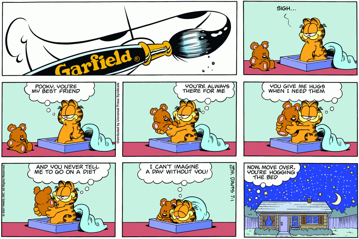 Garfield, July 1, 2007