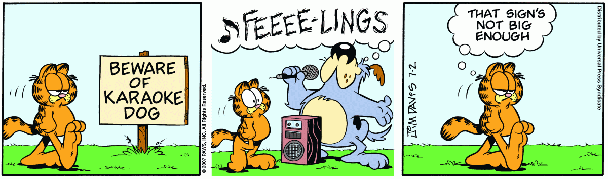 Garfield, July 2, 2007