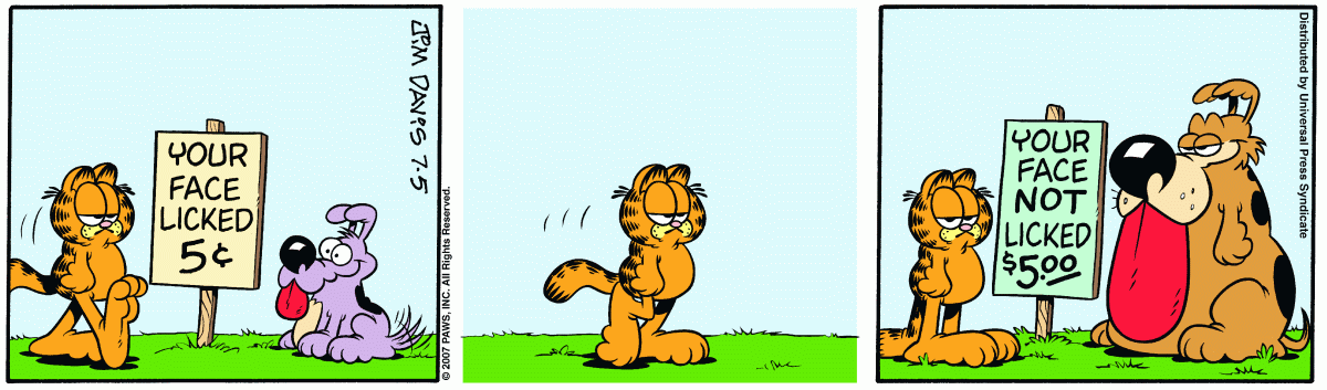 Garfield, July 5, 2007