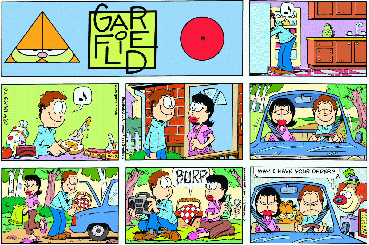 Garfield, July 8, 2007
