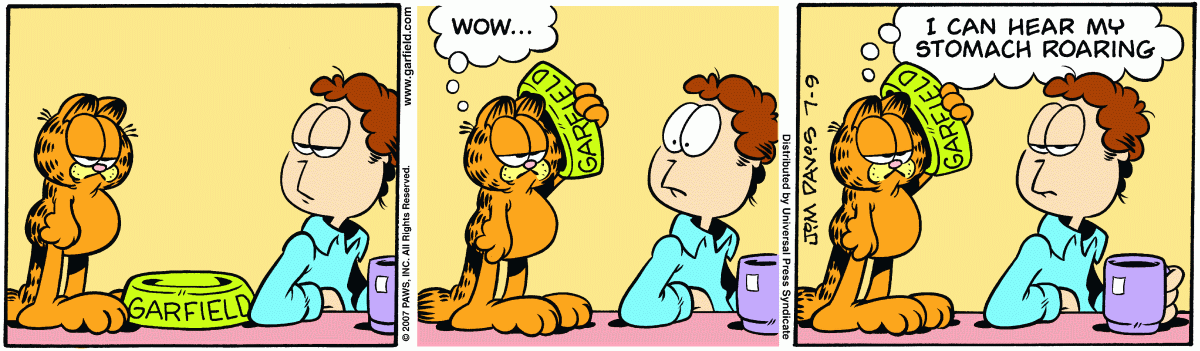Garfield, July 9, 2007