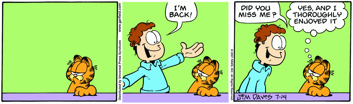 Garfield, July 14, 2007