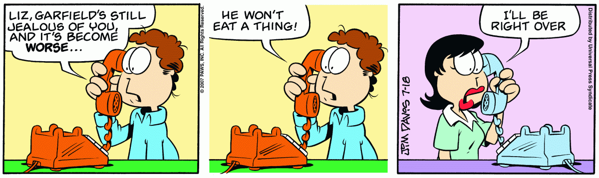 Garfield, July 18, 2007