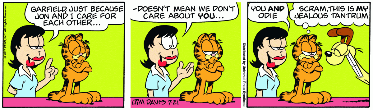 Garfield, July 21, 2007