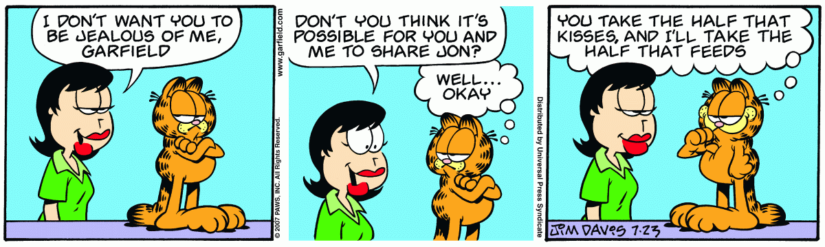 Garfield, July 23, 2007