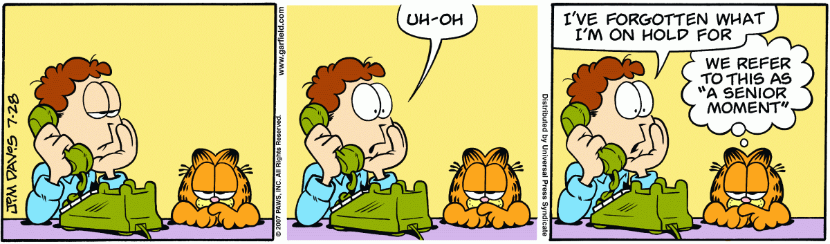 Garfield, July 28, 2007