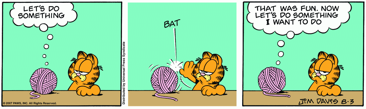Garfield, August 3, 2007