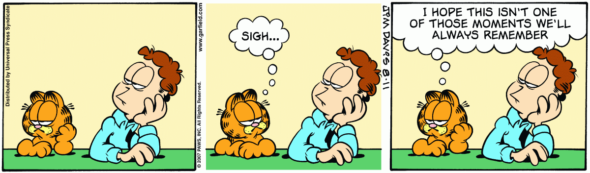 Garfield, August 11, 2007