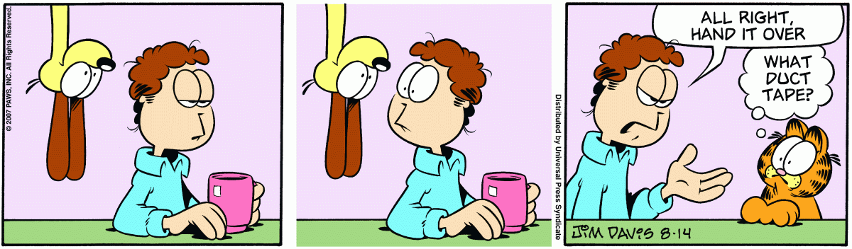 Garfield, August 14, 2007