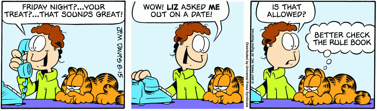 Garfield, August 15, 2007