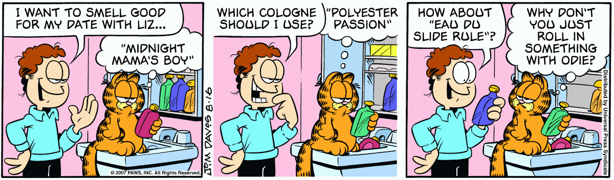 Garfield, August 16, 2007