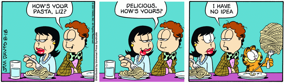 Garfield, August 18, 2007