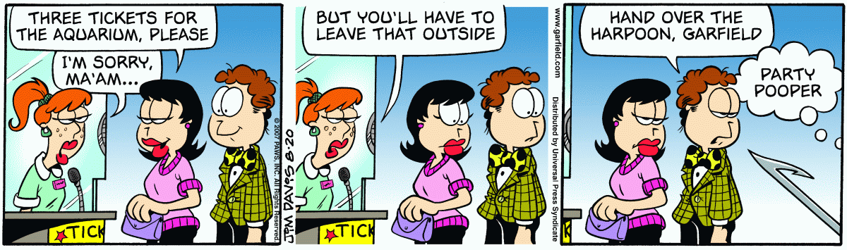 Garfield, August 20, 2007