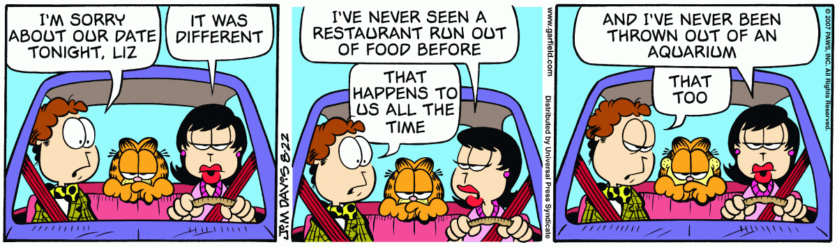 Garfield, August 22, 2007