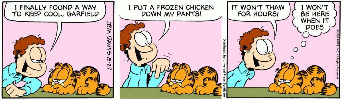 Garfield, August 27, 2007