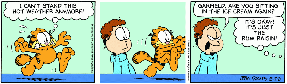 Garfield, August 28, 2007
