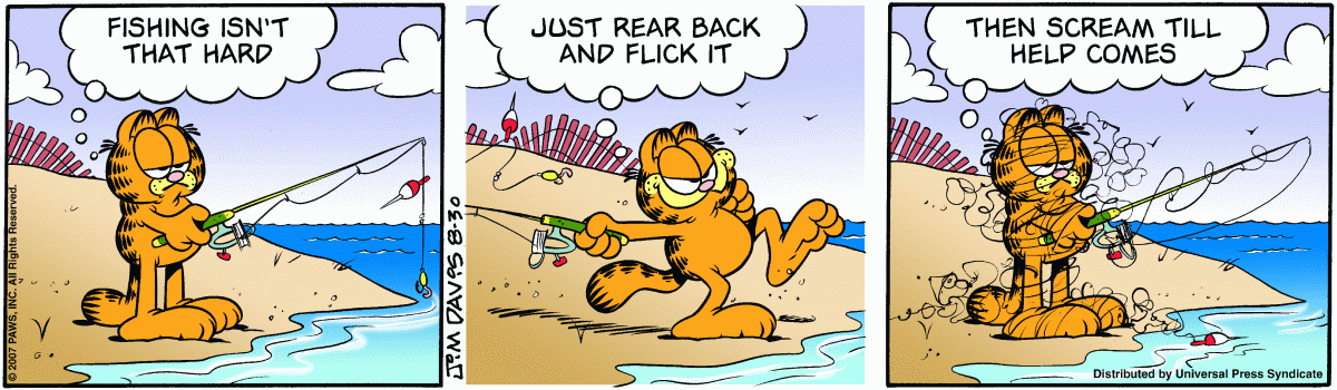 Garfield, August 30, 2007