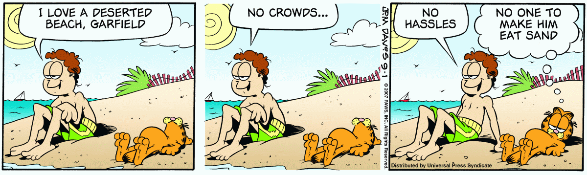 Garfield, September 1, 2007