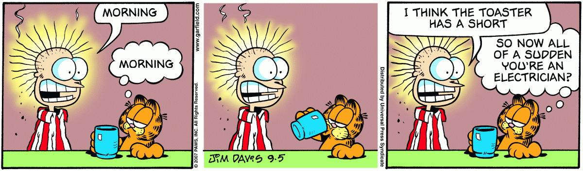 Garfield, September 5, 2007