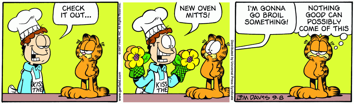 Garfield, September 8, 2007