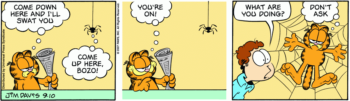 Garfield, September 10, 2007