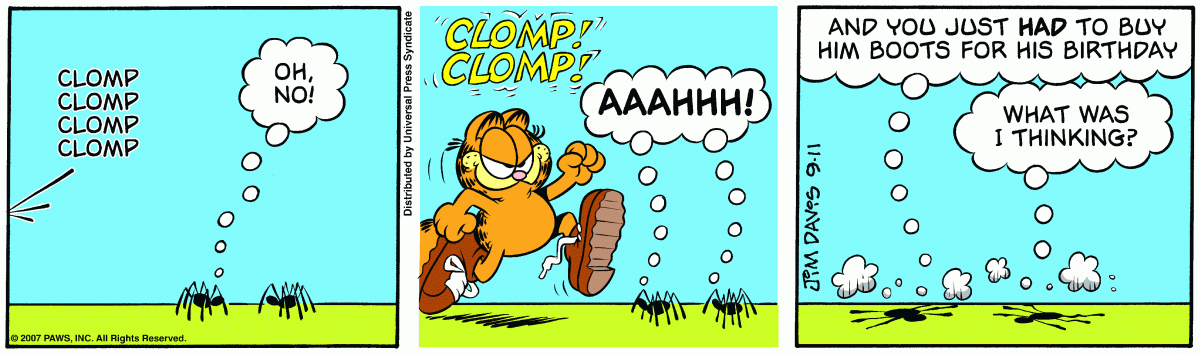 Garfield, September 11, 2007