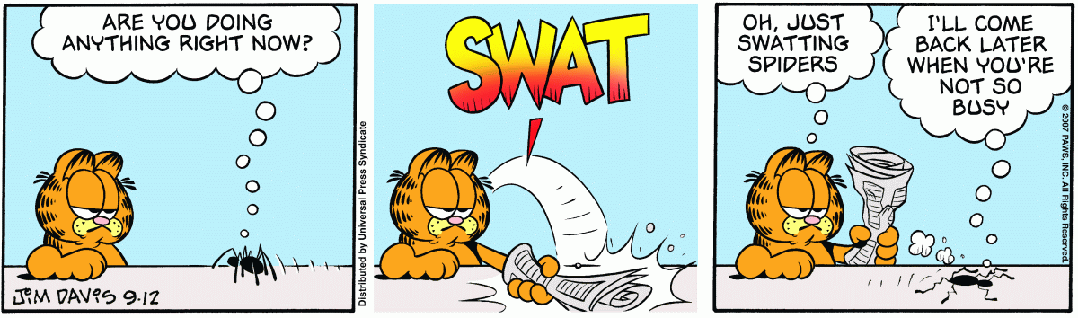 Garfield, September 12, 2007