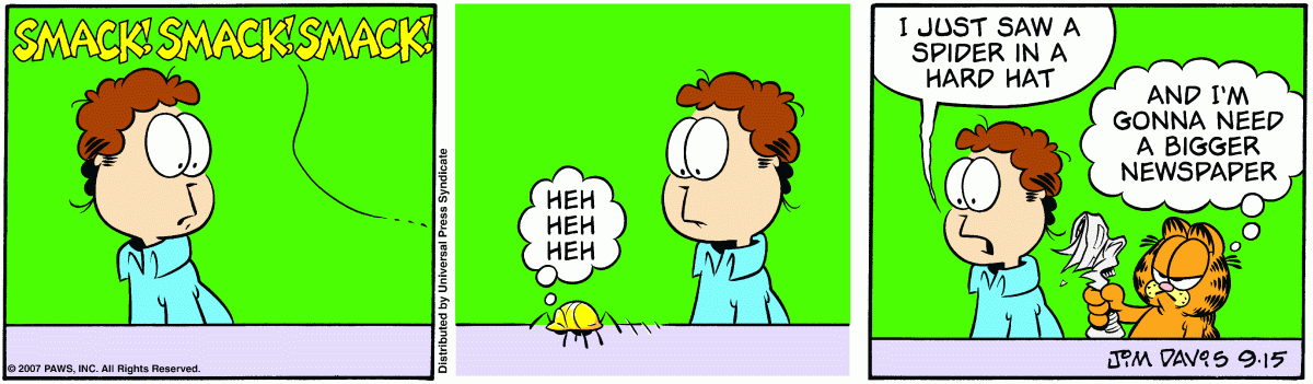 Garfield, September 15, 2007
