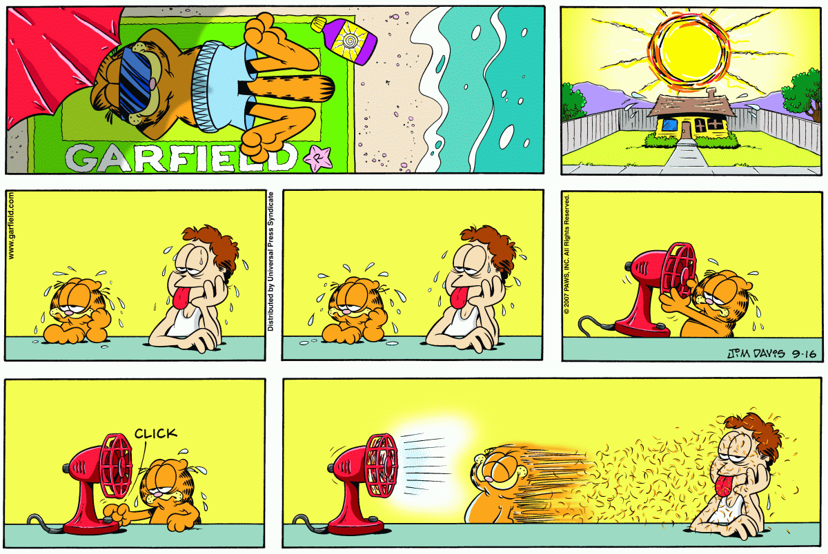Garfield, September 16, 2007