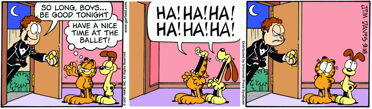 Garfield, September 18, 2007