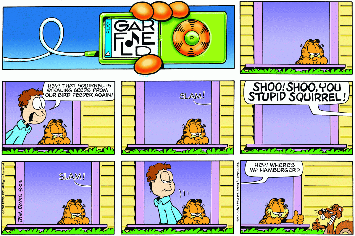Garfield, September 23, 2007